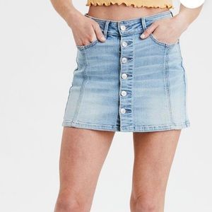 American Eagle A-line denim skirt
